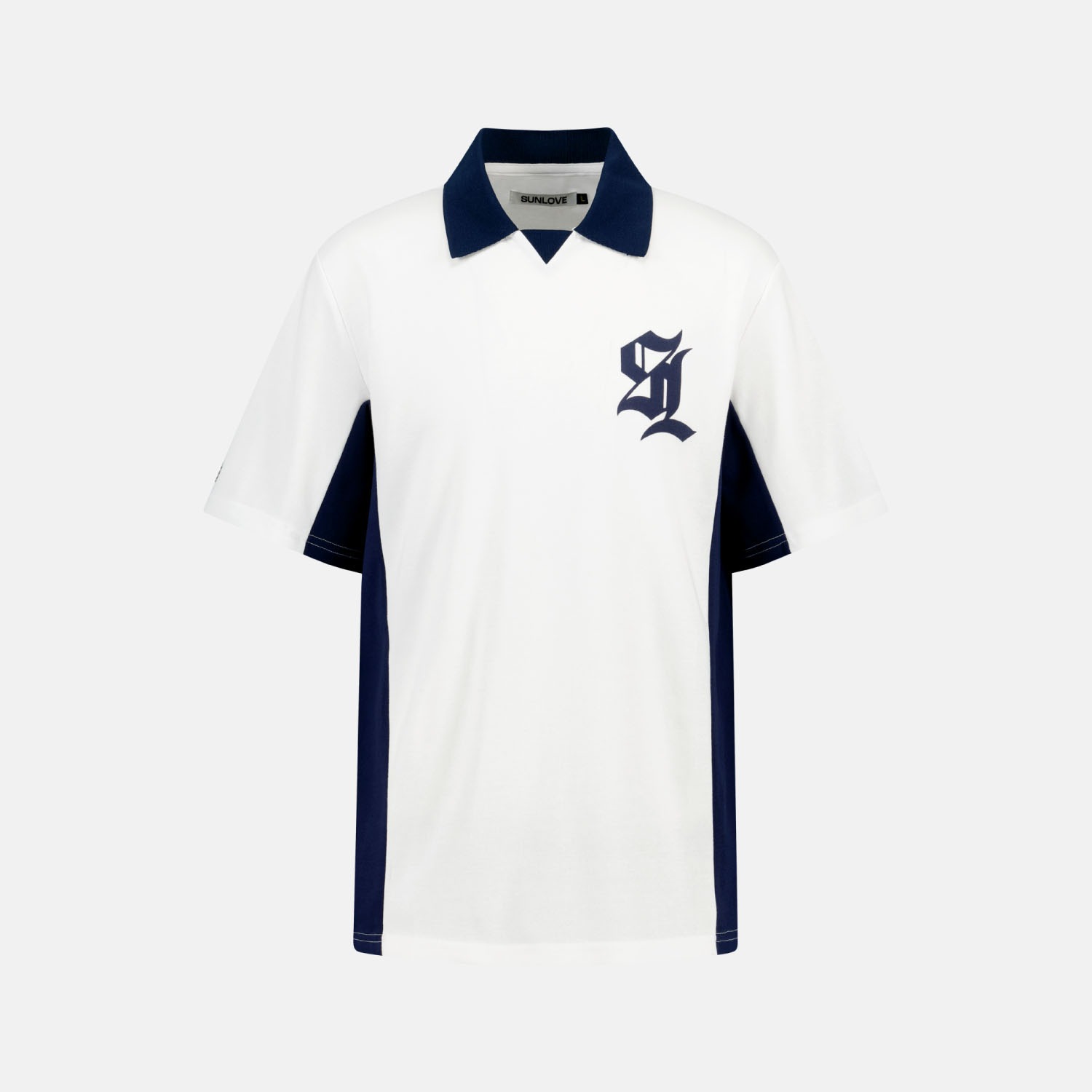 Side Panel Golf Jersey White